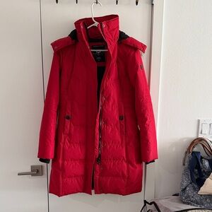 NOIZE Women's Red Puffer Coat